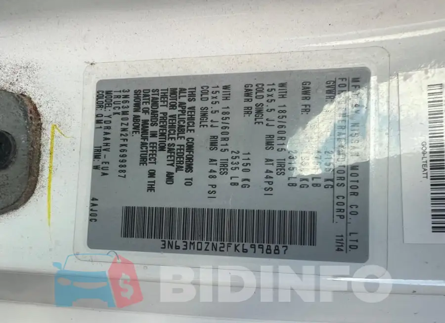 3N63M0ZN2FK699887 Photo# 10