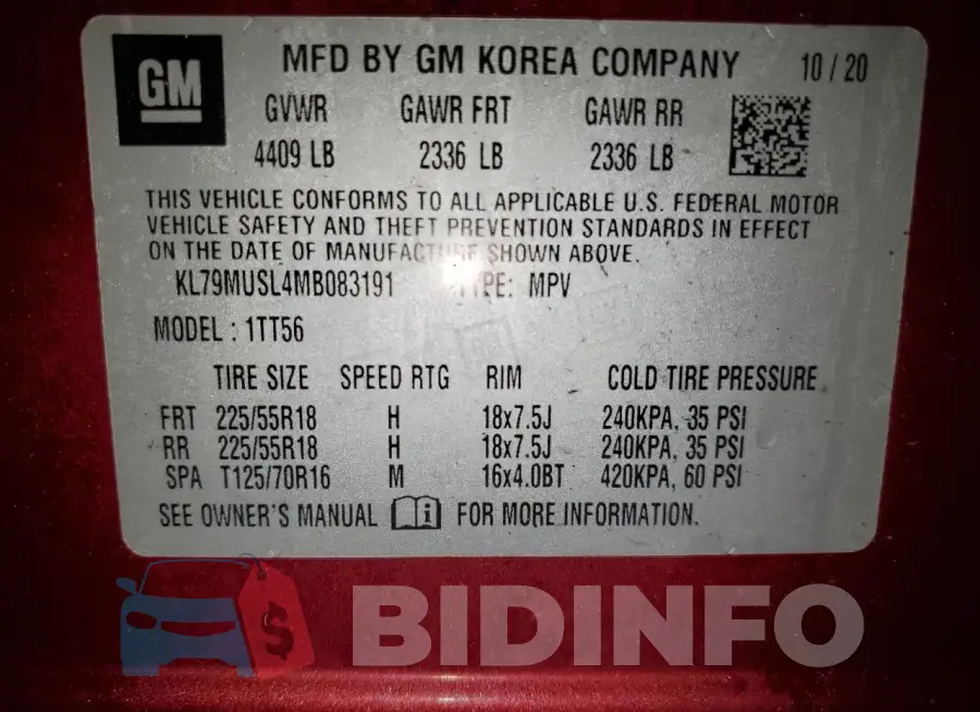 KL79MUSL4MB083191 Photo# 13