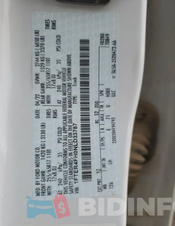 1FTER4FH0NLD33787 Photo# 12