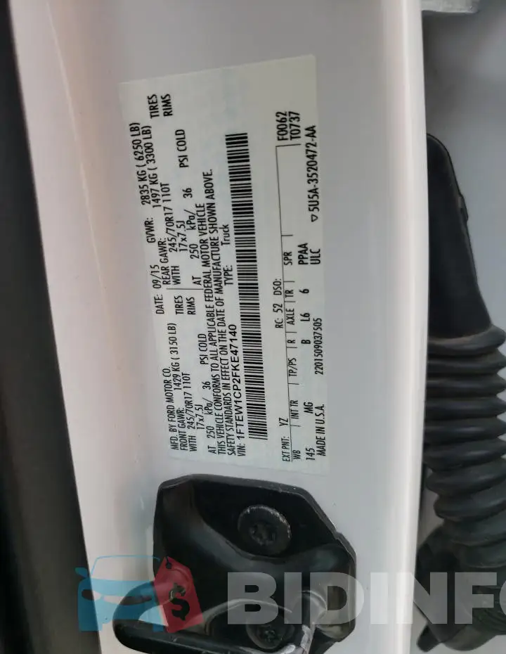 1FTEW1CP2FKE47140 Photo# 12