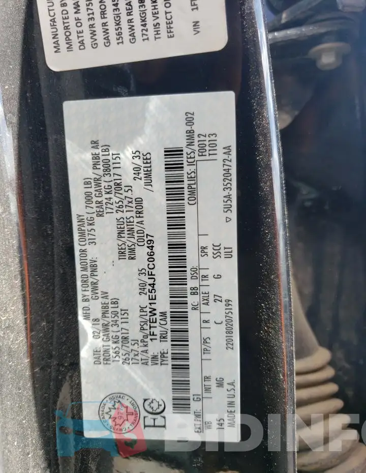1FTEW1E54JFC06497 Photo# 12