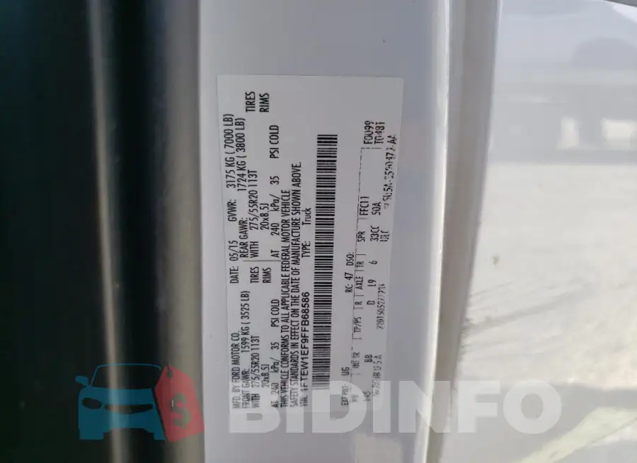 1FTEW1EF9FFB68586 Photo# 12
