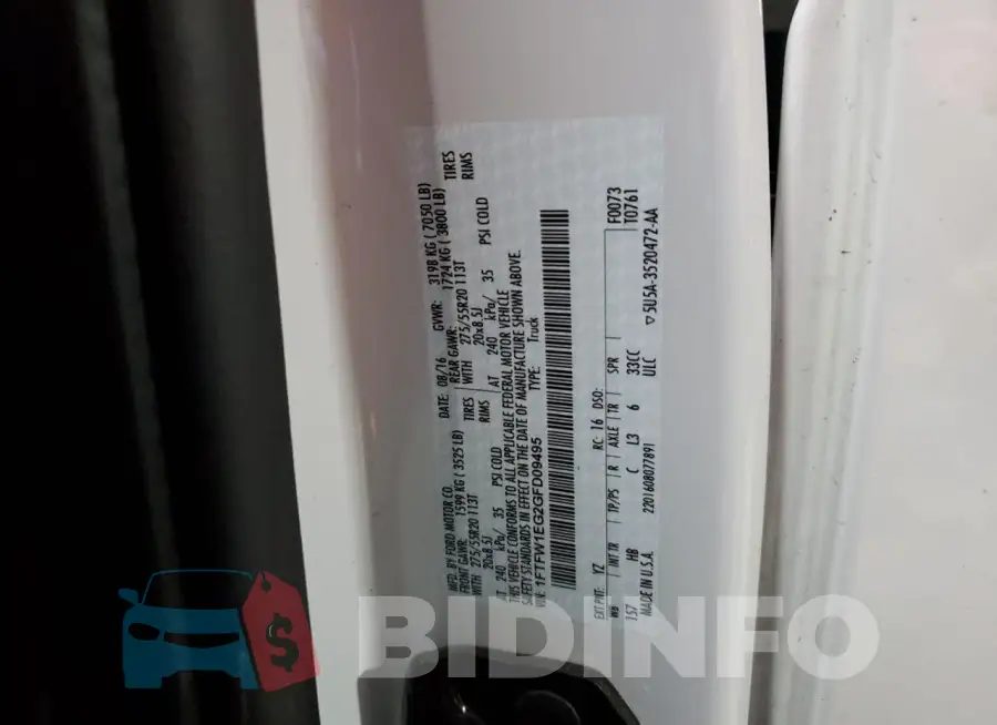 1FTFW1EG2GFD09495 Photo# 12