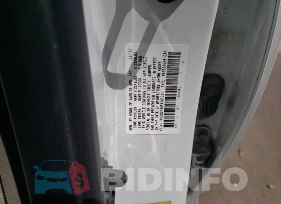 1HGCR2F35FA145331 Photo# 13