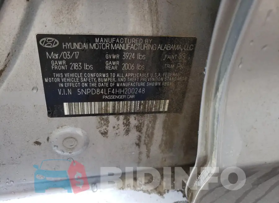 5NPD84LF4HH200248 Photo# 12