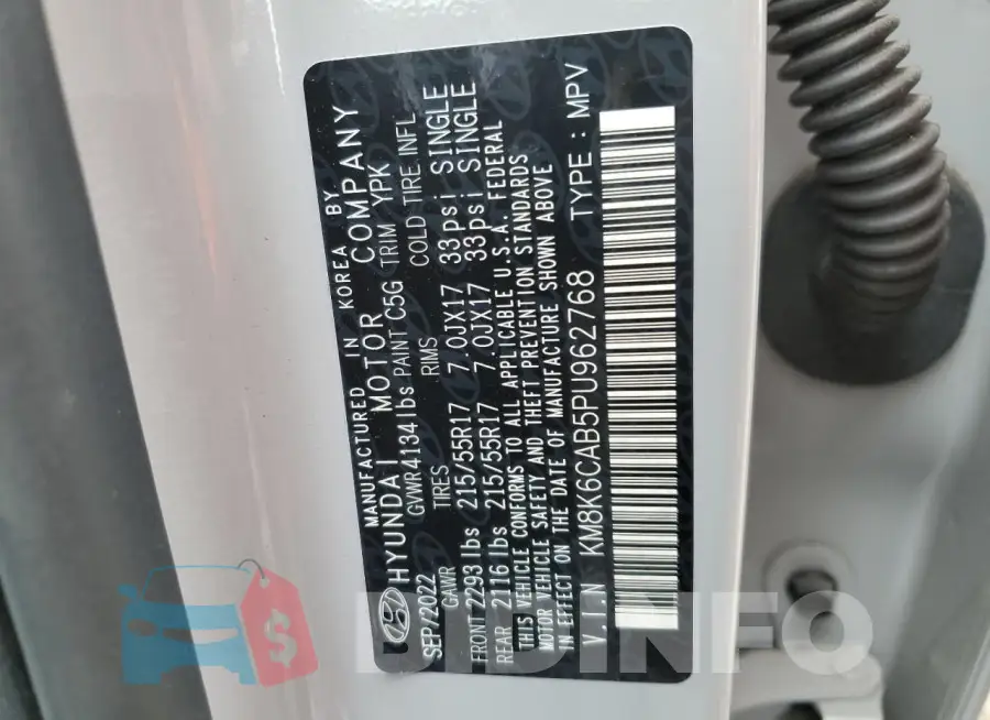KM8K6CAB5PU962768 Photo# 12