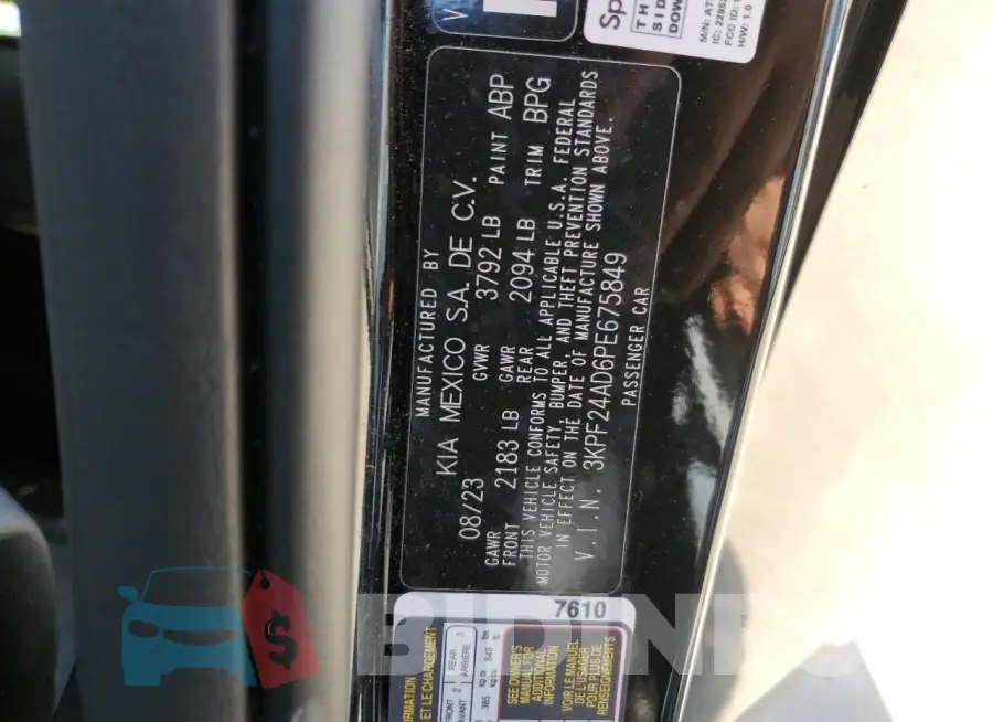 3KPF24AD6PE675849 Photo# 13