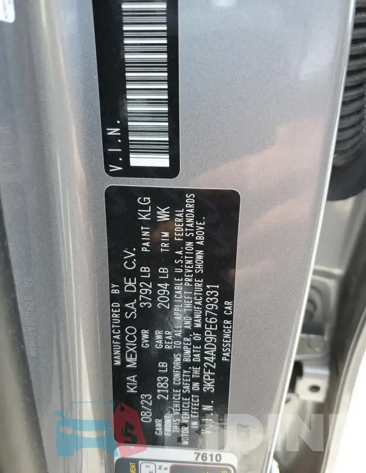 3KPF24AD9PE679331 Photo# 12