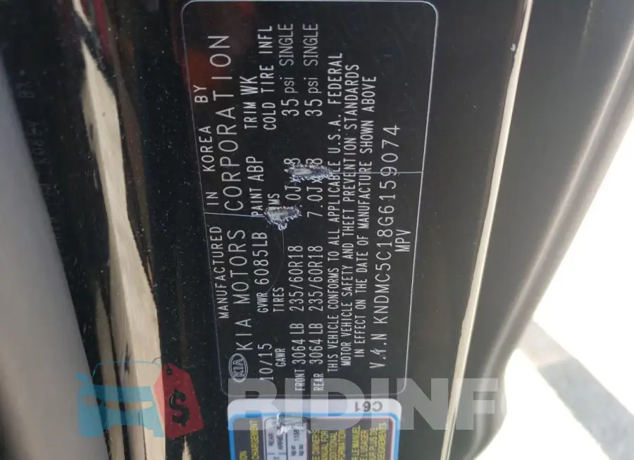 KNDMC5C18G6159074 Photo# 13
