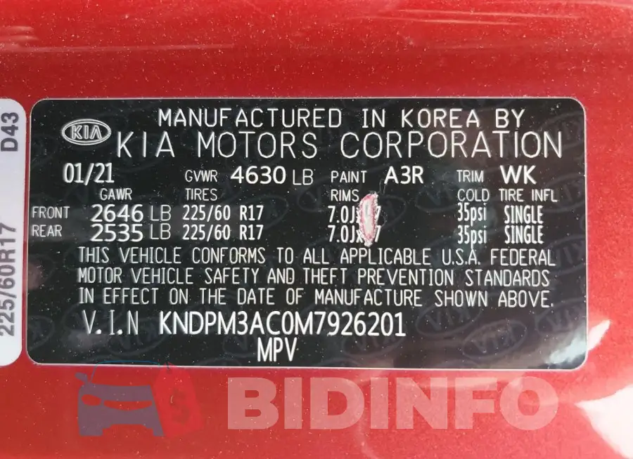 KNDPM3AC0M7926201 Photo# 12