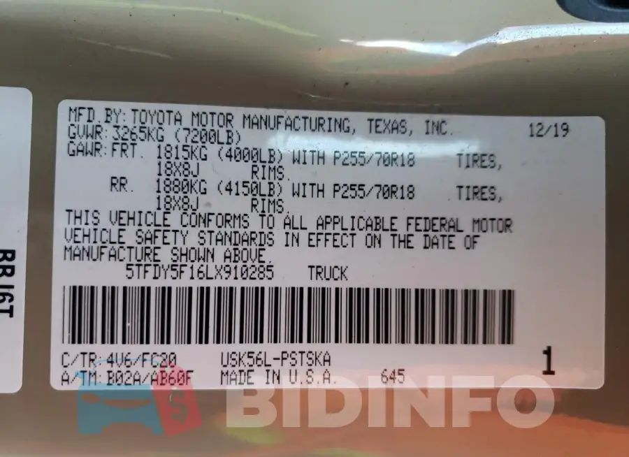 5TFDY5F16LX910285 Photo# 13