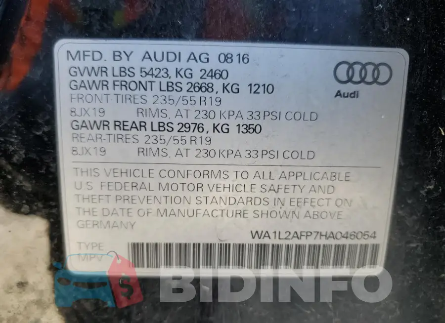 WA1L2AFP7HA046054 Photo# 13