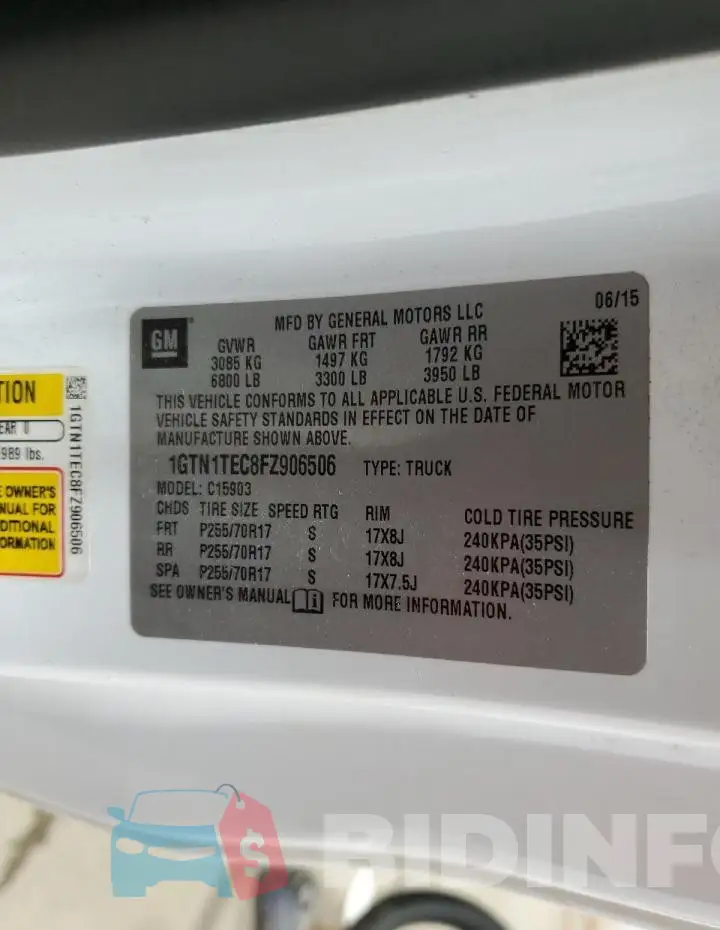 1GTN1TEC8FZ906506 Photo# 12