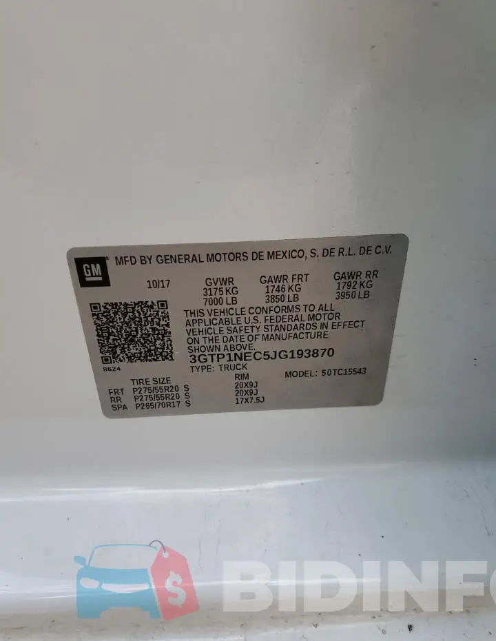 3GTP1NEC5JG193870 Photo# 12