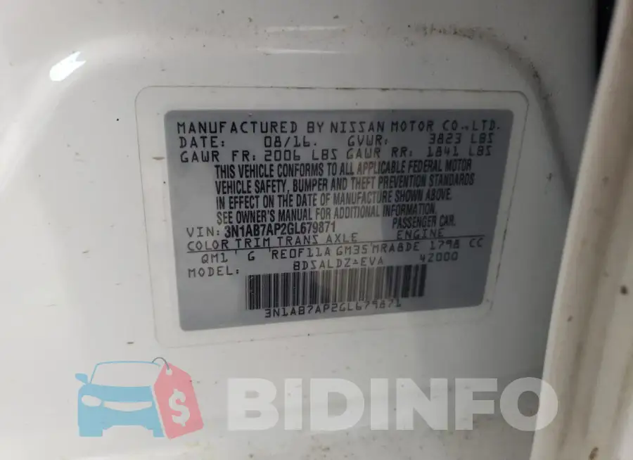 3N1AB7AP2GL679871 Photo# 12