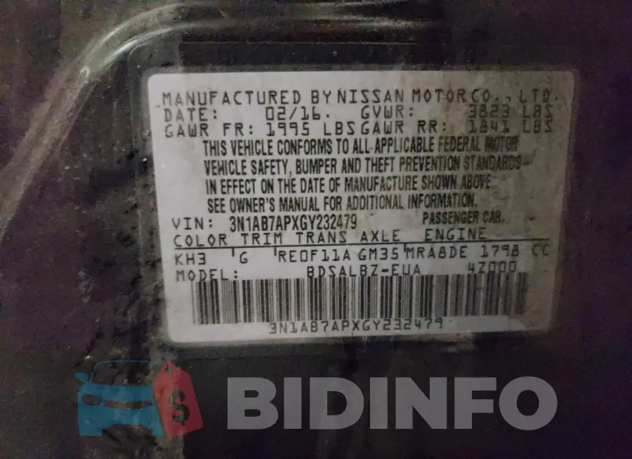 3N1AB7APXGY232479 Photo# 12