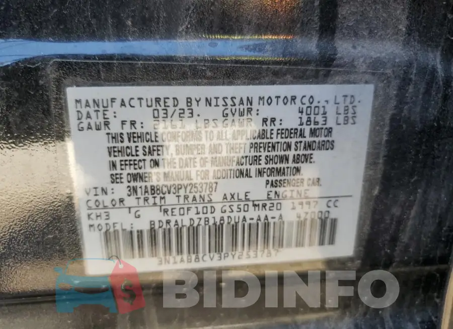 3N1AB8CV3PY253787 Photo# 12