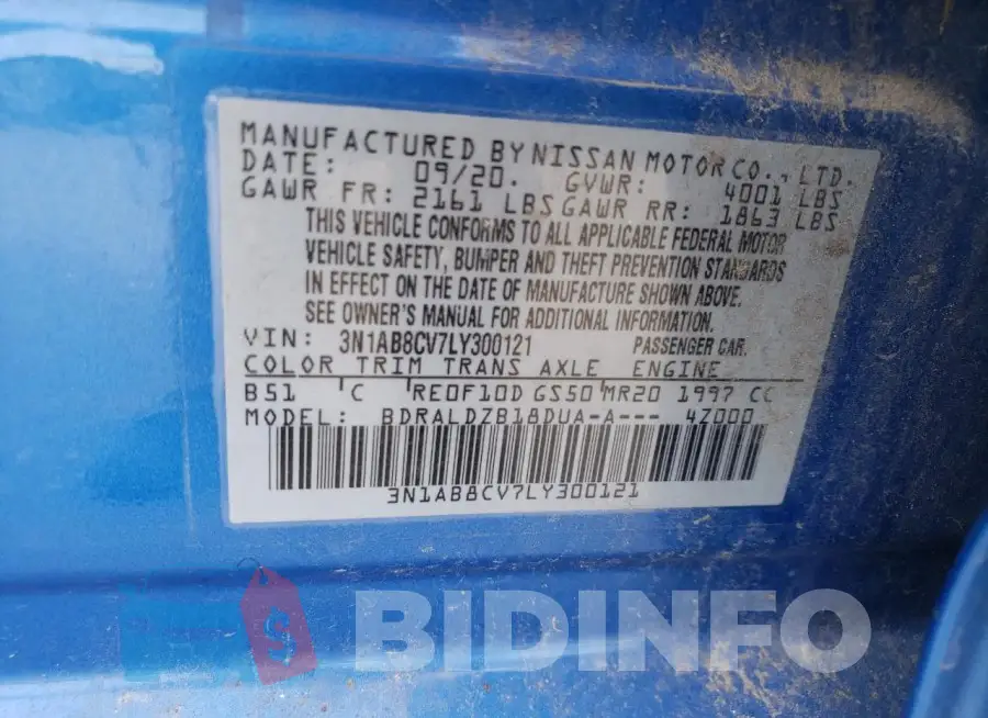 3N1AB8CV7LY300121 Photo# 12