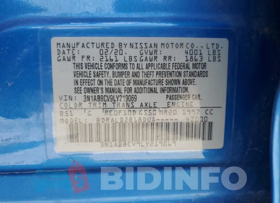 3N1AB8CV9LY219069 Photo# 12