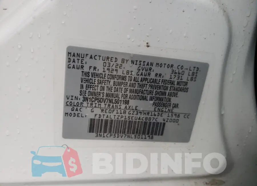 3N1CP5DV7NL501198 Photo# 12