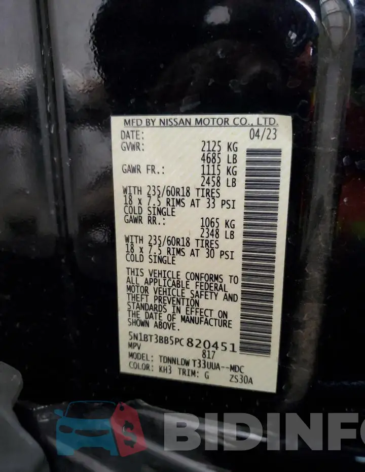 5N1BT3BB5PC820451 Photo# 12