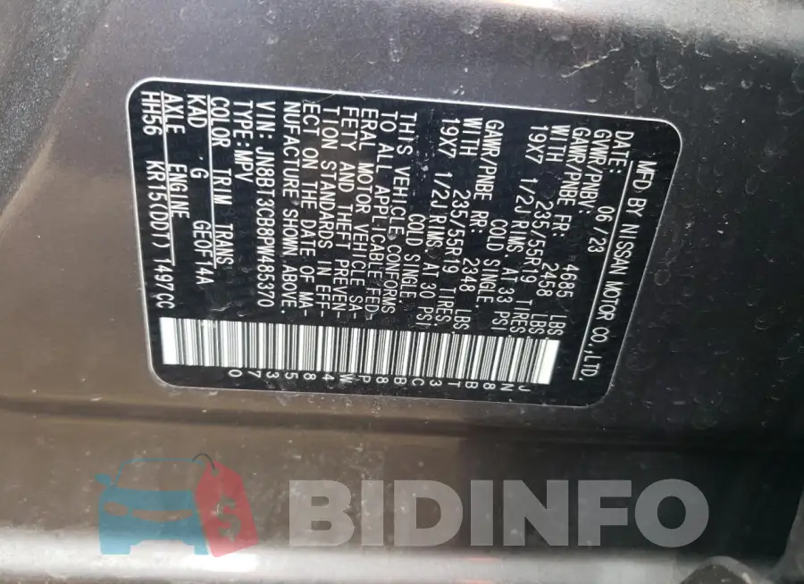 JN8BT3CB8PW485370 Photo# 13