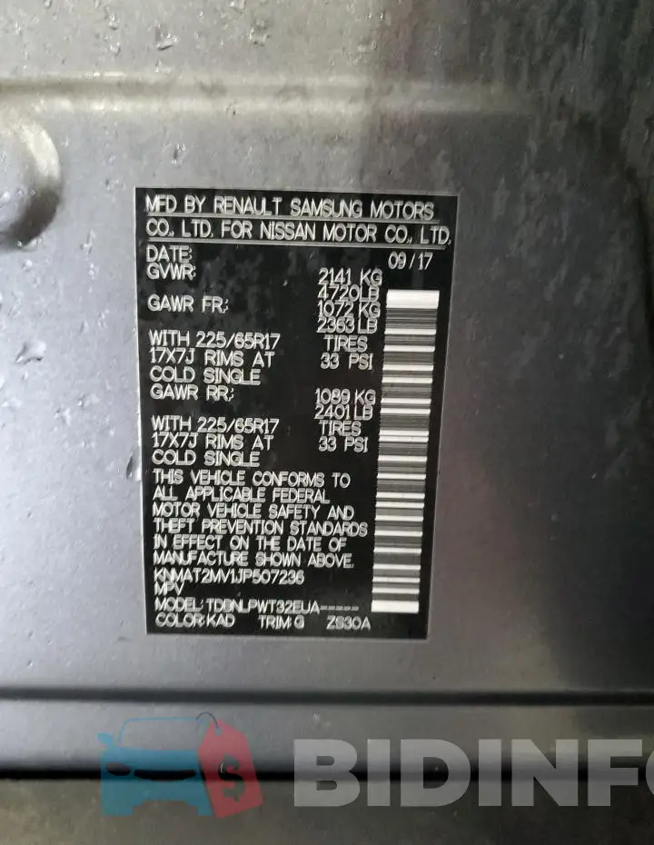 KNMAT2MV1JP507236 Photo# 13