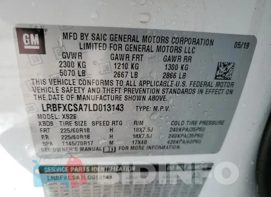 LRBFXCSA7LD013143 Photo# 13