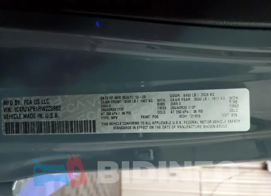 1C4RJXP61RW225982 Photo# 12