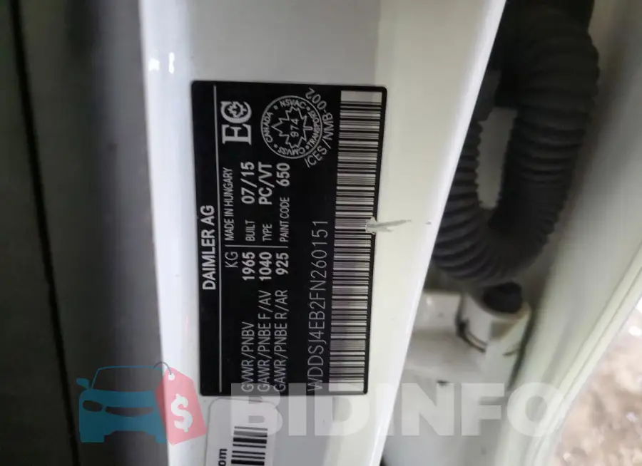 WDDSJ4EB2FN260151 Photo# 12