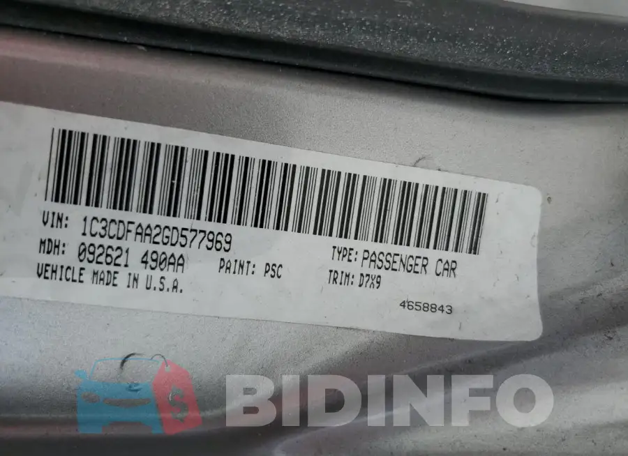 1C3CDFAA2GD577969 Photo# 13