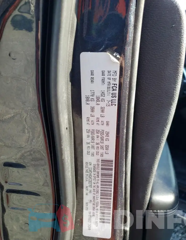 1C4RDHAGXFC922787 Photo# 12