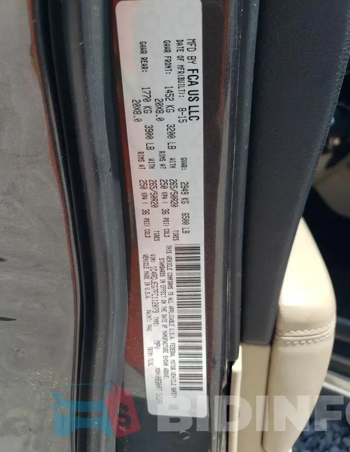 1C4RDJEG7FC112079 Photo# 13