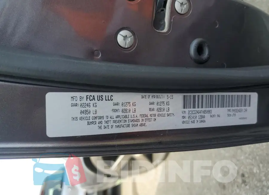 2C3CDZAG4FH850983 Photo# 12