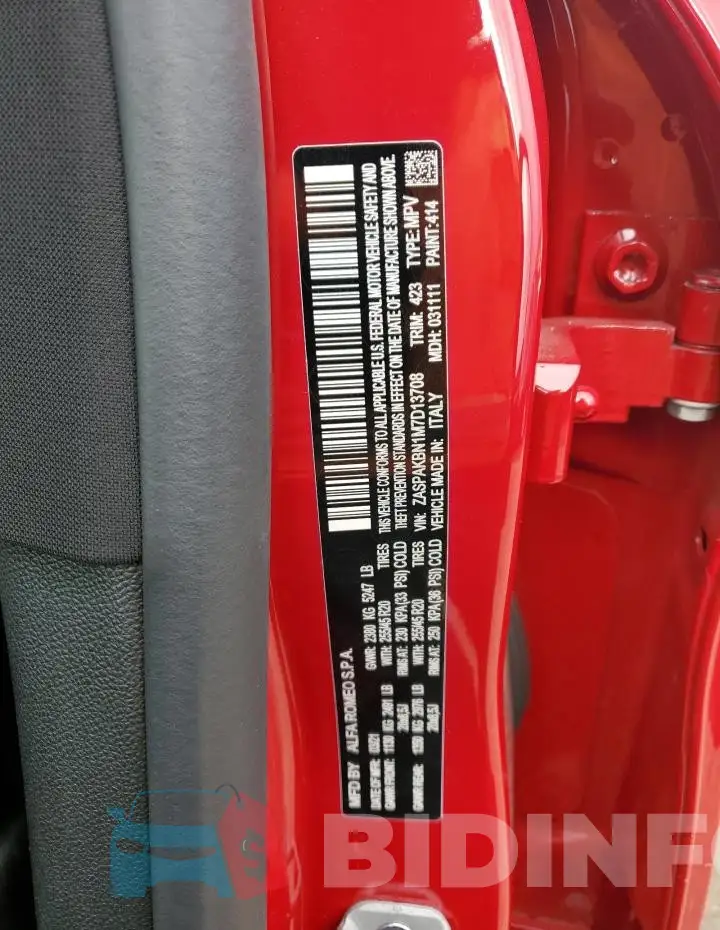 ZASPAKBN1M7D13708 Photo# 12