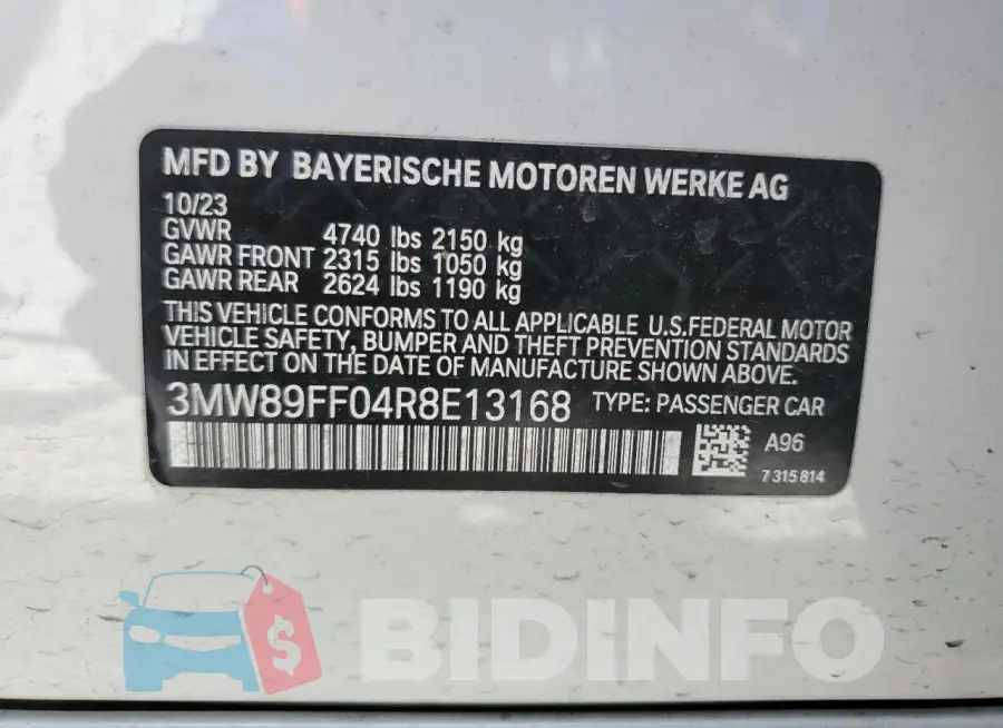 3MW89FF04R8E13168 Photo# 12