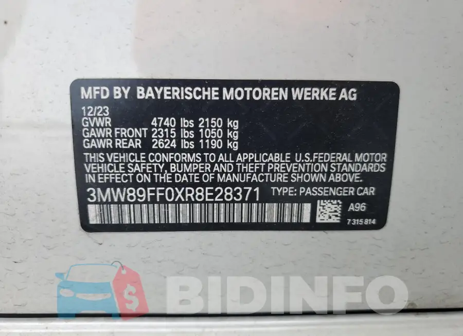 3MW89FF0XR8E28371 Photo# 12