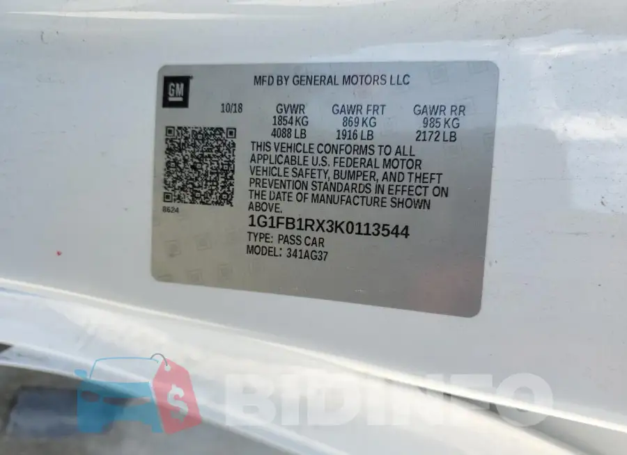 1G1FB1RX3K0113544 Photo# 12