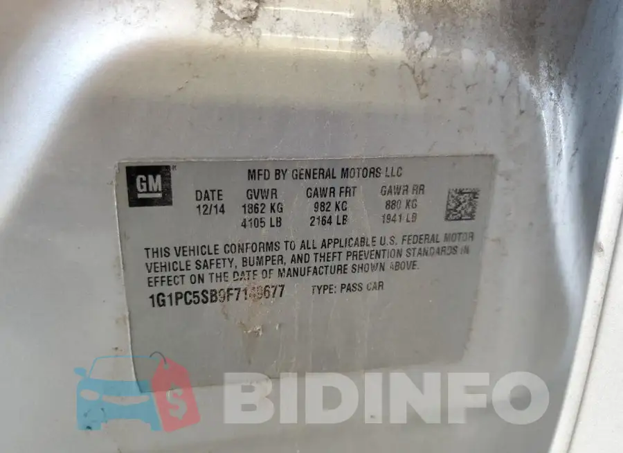 1G1PC5SB9F7149677 Photo# 13