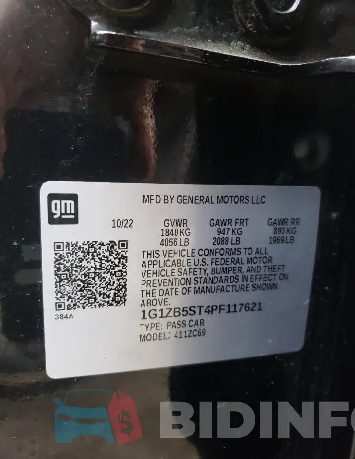 1G1ZB5ST4PF117621 Photo# 12