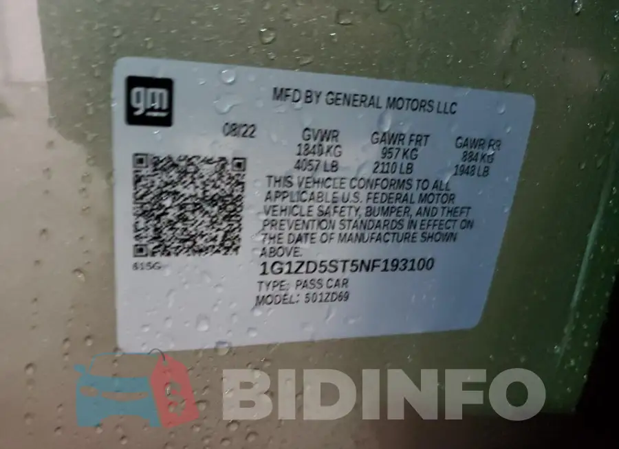 1G1ZD5ST5NF193100 Photo# 13