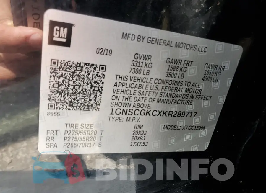 1GNSCGKCXKR289717 Photo# 13