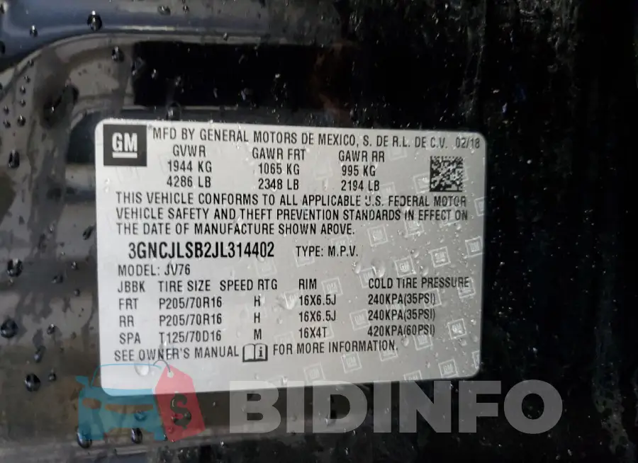 3GNCJLSB2JL314402 Photo# 12