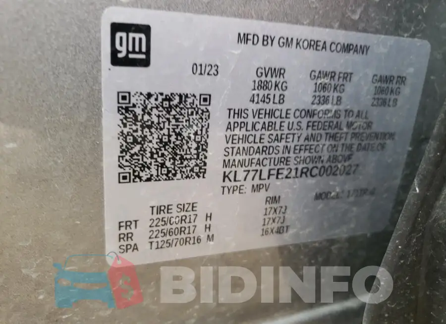 KL77LFE21RC002027 Photo# 13