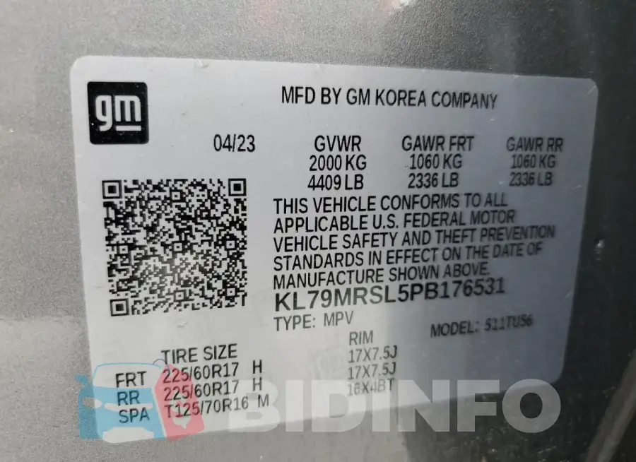 KL79MRSL5PB176531 Photo# 13