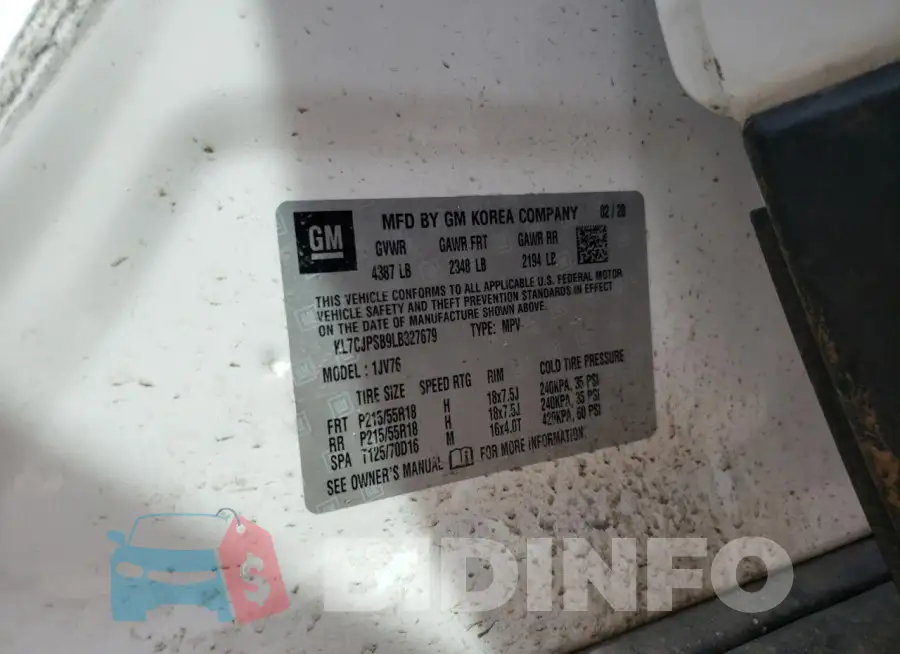 KL7CJPSB9LB327679 Photo# 12