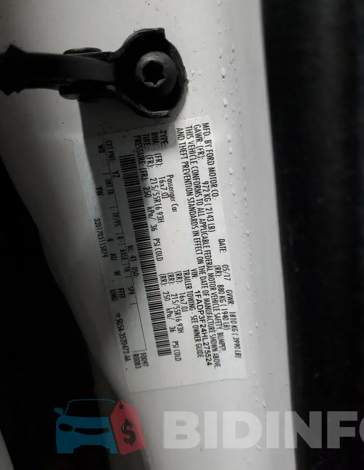 1FADP3F24HL275524 Photo# 12
