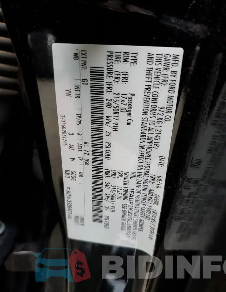 1FADP3K22GL388621 Photo# 12