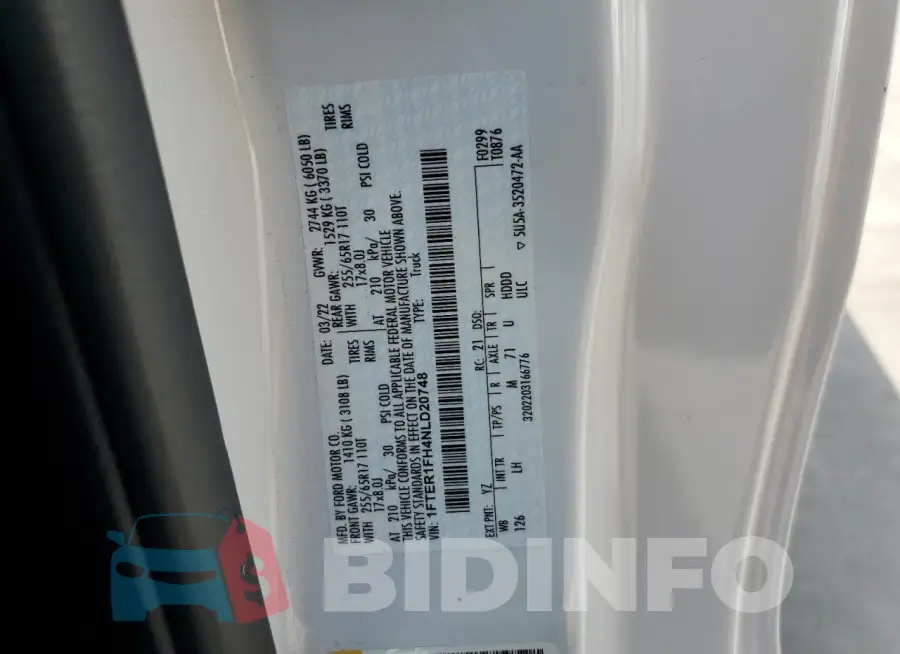 1FTER1FH4NLD20748 Photo# 12