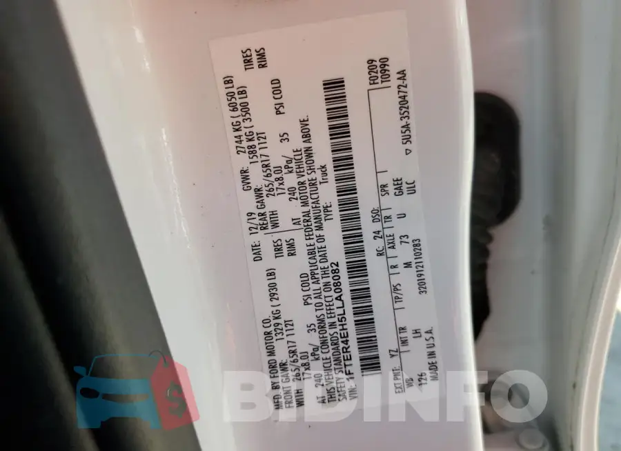 1FTER4EH5LLA08082 Photo# 13